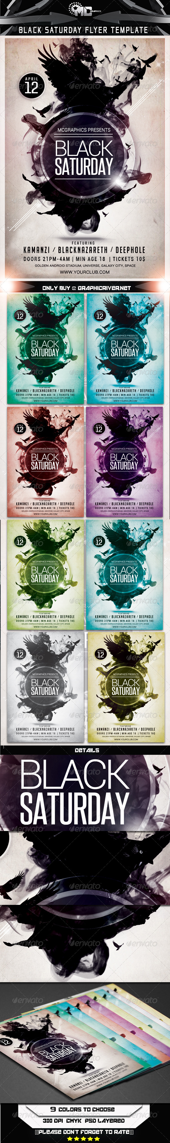 GraphicRiver Black Saturday Flyer Template 7335309 GraphicRiver Black Saturday Flyer Template 7335309