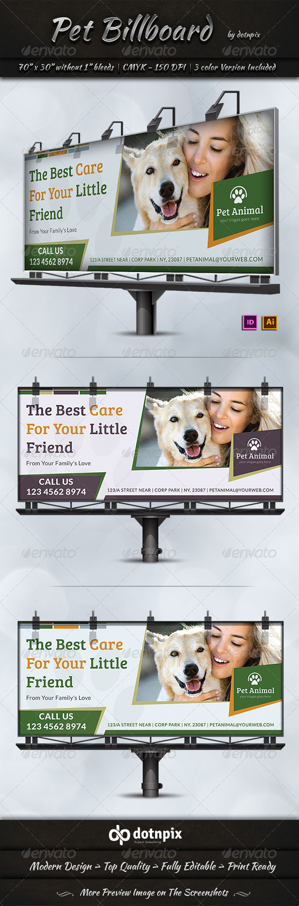 GraphicRiver Pet Billboard Template 7335743 GraphicRiver Pet Billboard Template 7335743