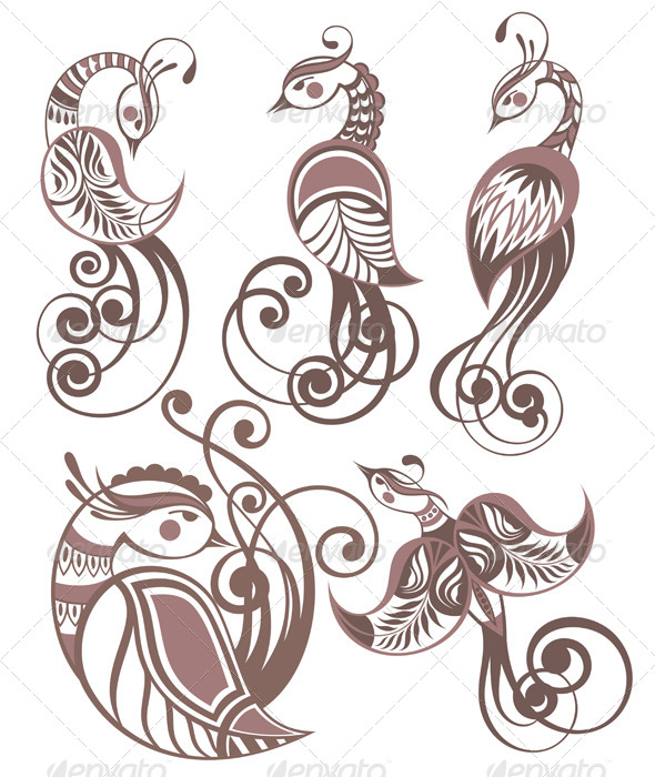 GraphicRiver Set of Birds 7335867 GraphicRiver Set of Birds 7335867