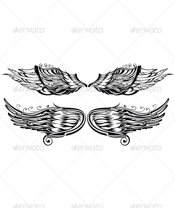 GraphicRiver Tattoo Wings 7336139 GraphicRiver Tattoo Wings 7336139