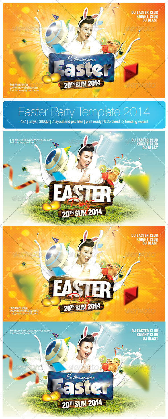 GraphicRiver Easter Party Template 2014 7336791 GraphicRiver Easter Party Template 2014 7336791