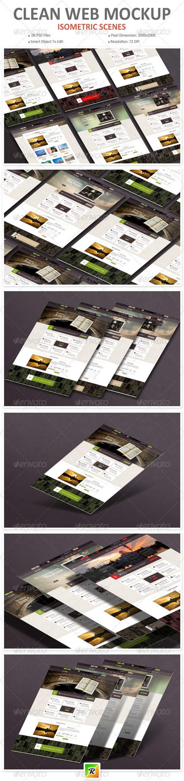 GraphicRiver Clean Web Mockup 7336800 GraphicRiver Clean Web Mockup 7336800