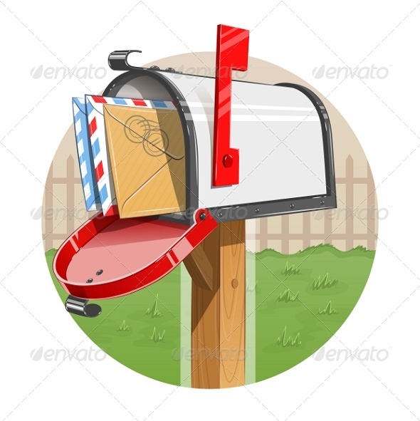 GraphicRiver Mail Box with Letters 7337282 GraphicRiver Mail Box with Letters 7337282