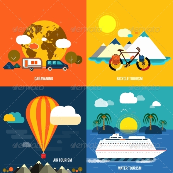 GraphicRiver Set of Traveling and Planning a Summer Vacation 7337298 GraphicRiver Set of Traveling and Planning a Summer Vacation 7337298