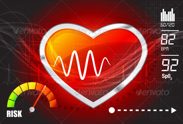 GraphicRiver Heart Risk Assessment Illustration 7337469 GraphicRiver Heart Risk Assessment Illustration 7337469