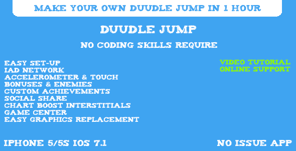 CodeCanyon Duudle Jump iOS Game Template 7338288 CodeCanyon Duudle Jump iOS Game Template 7338288
