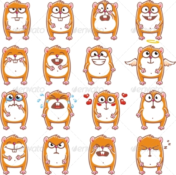 GraphicRiver 16 Smiley Hamsters 7340269 GraphicRiver 16 Smiley Hamsters 7340269