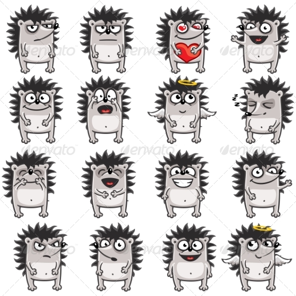 GraphicRiver 16 Smiley Hedgehogs 1 7340458 GraphicRiver 16 Smiley Hedgehogs 1 7340458