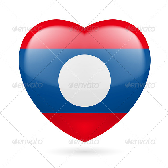 GraphicRiver Heart Icon of Laos 7340490 GraphicRiver Heart Icon of Laos 7340490