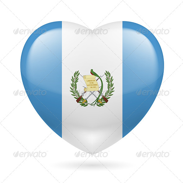 GraphicRiver Heart Icon of Guatemala 7340991 GraphicRiver Heart Icon of Guatemala 7340991