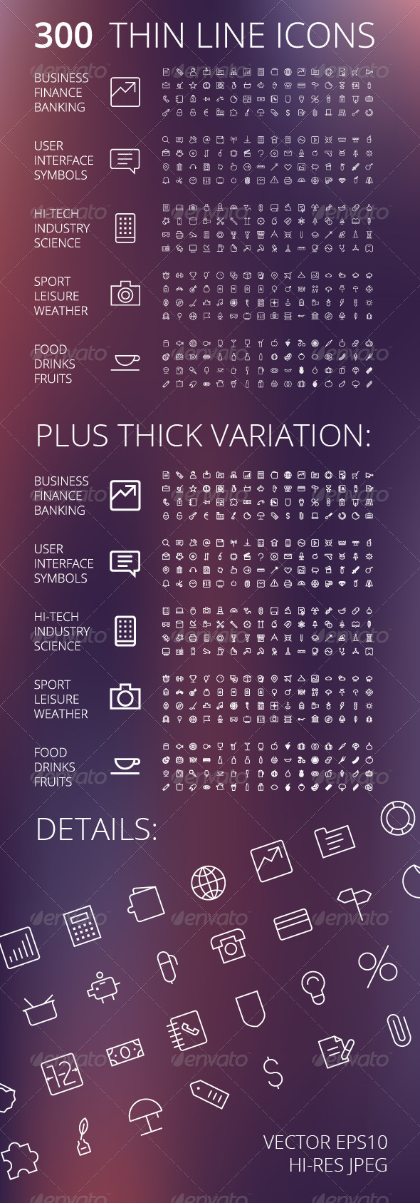 GraphicRiver Thin Line Icons For Business and Technology 7341113 GraphicRiver Thin Line Icons For Business and Technology 7341113