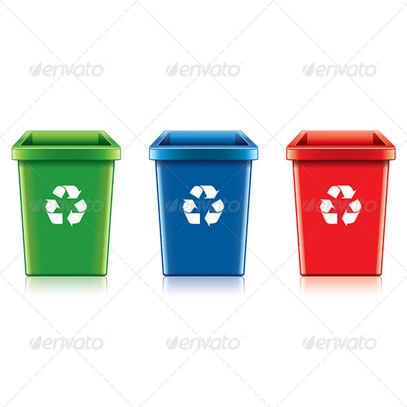 GraphicRiver Plastic Recycle Bin Set 7341545 GraphicRiver Plastic Recycle Bin Set 7341545
