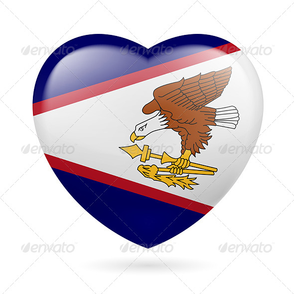GraphicRiver Heart Icon of American Samoa 7341566 GraphicRiver Heart Icon of American Samoa 7341566