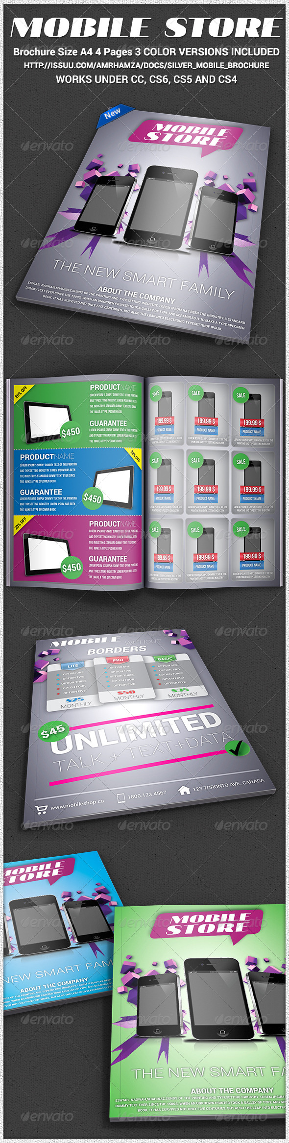 GraphicRiver Mobile Store A4 4Page Brochure Indesign Template 7336963 GraphicRiver Mobile Store A4 4Page Brochure Indesign Template 7336963