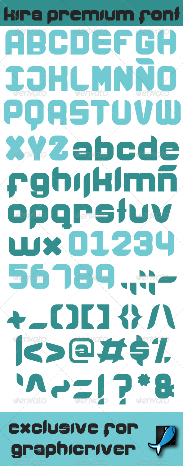 GraphicRiver Kira Premium Font 7342839 GraphicRiver Kira Premium Font 7342839