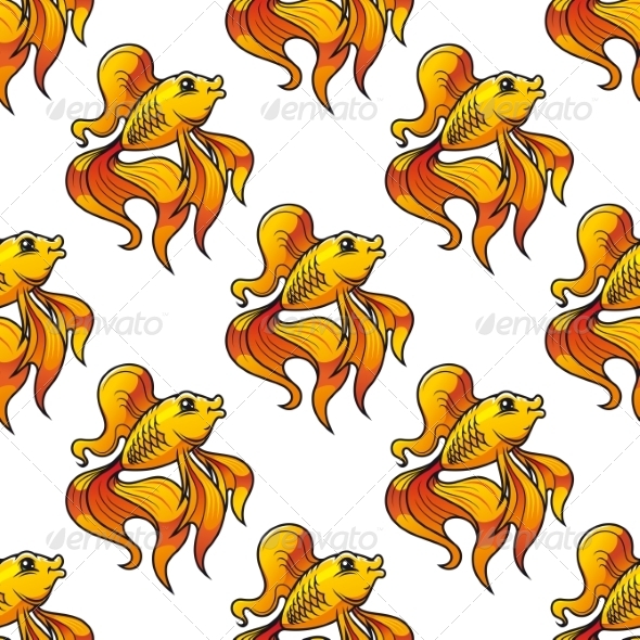 GraphicRiver Seamless Pattern of Ornamental Goldfish 7343778 GraphicRiver Seamless Pattern of Ornamental Goldfish 7343778