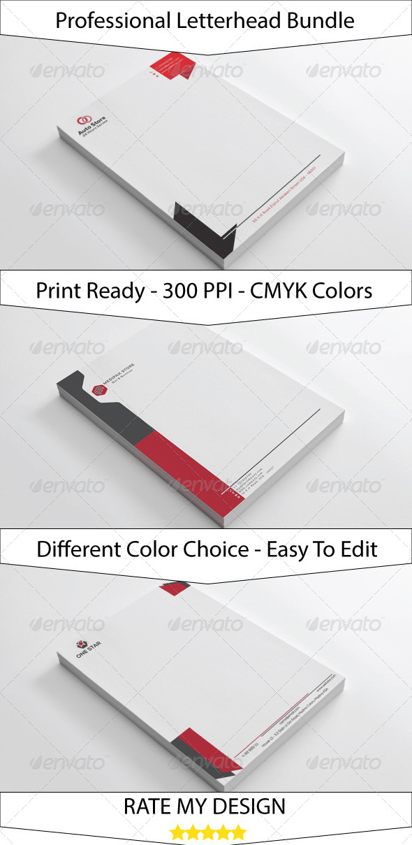 GraphicRiver Clean Simple Letterhead Bundle 7344720 GraphicRiver Clean Simple Letterhead Bundle 7344720