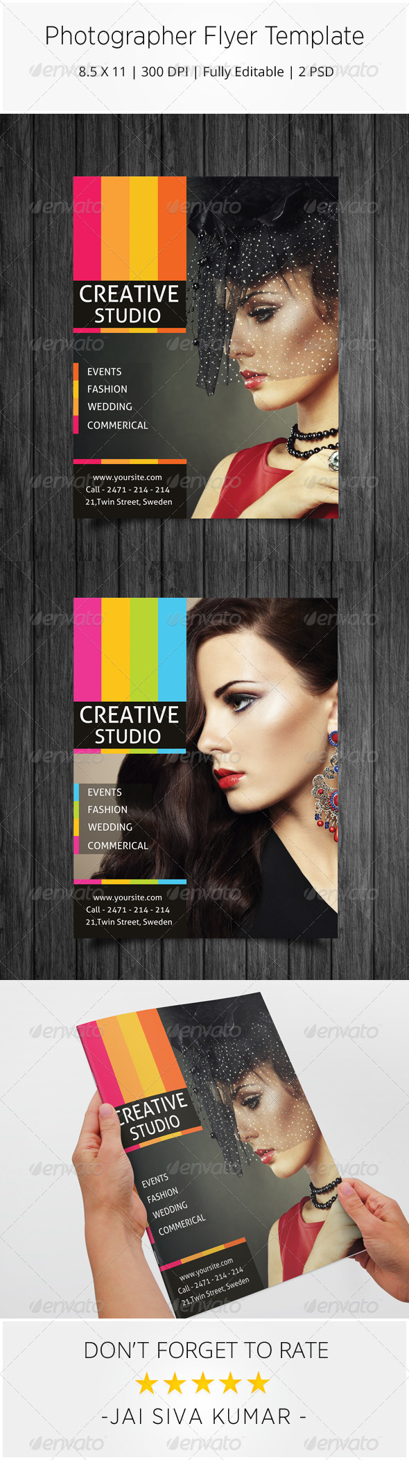 GraphicRiver Simple Photographer Flyer Template 7345383 GraphicRiver Simple Photographer Flyer Template 7345383