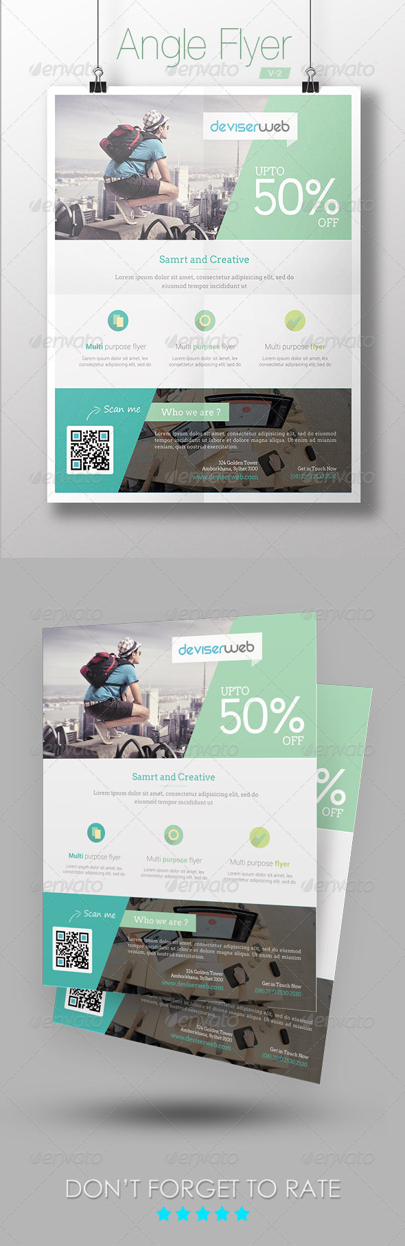GraphicRiver Angle Modern Flyer 7346272 GraphicRiver Angle Modern Flyer 7346272