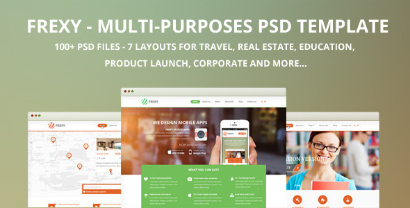 ThemeForest Frexy-Multi-purposes PSD template 7202072 ThemeForest Frexy-Multi-purposes PSD template 7202072