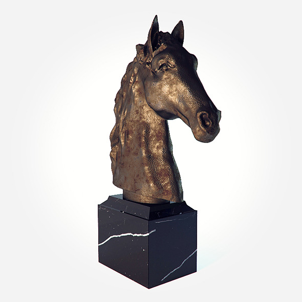 3DOcean Horse head sculpture 7347503 3DOcean Horse head sculpture 7347503
