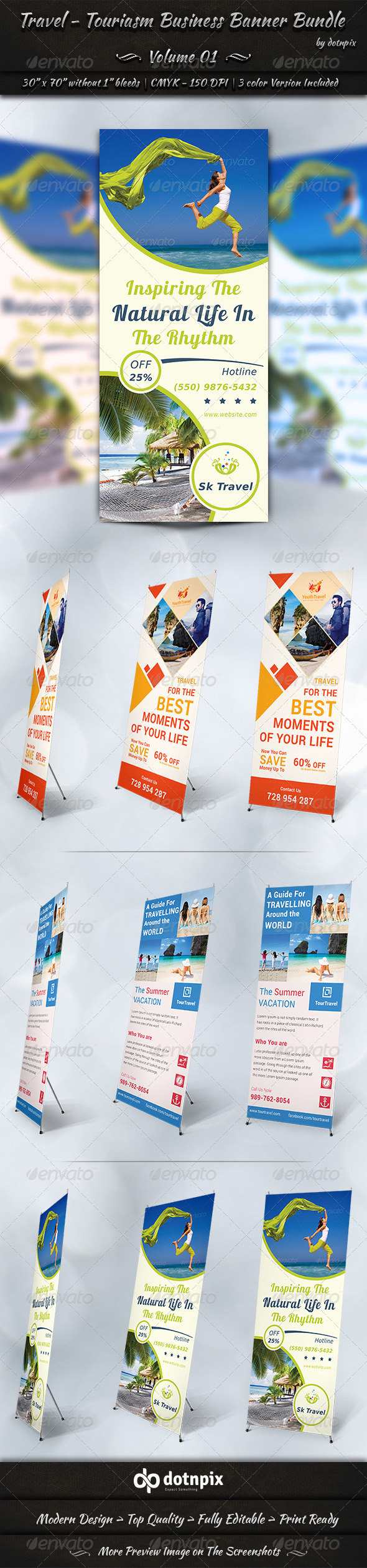 Travel Business Banner Bundle | Volume 1 (Signage)