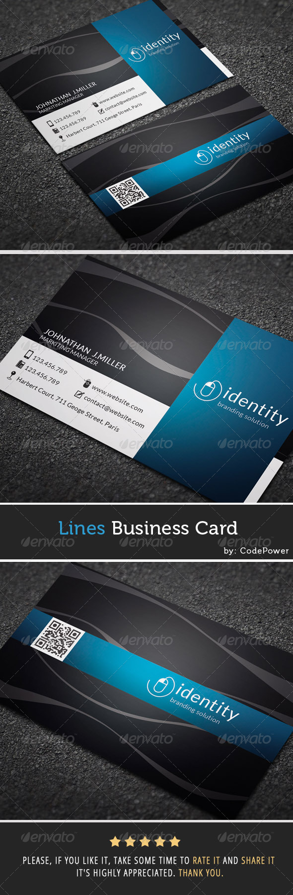 Lines Business Card (Creative)