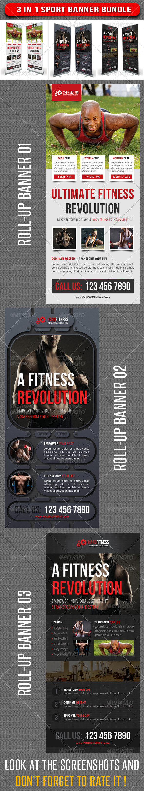 GraphicRiver 3 in 1 Sport Rollup Banner Bunle 03 7351670 GraphicRiver 3 in 1 Sport Rollup Banner Bunle 03 7351670
