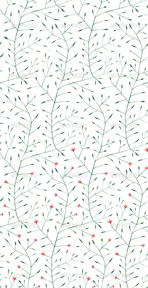 Floral Ornament Seamless Pattern Background (Patterns)