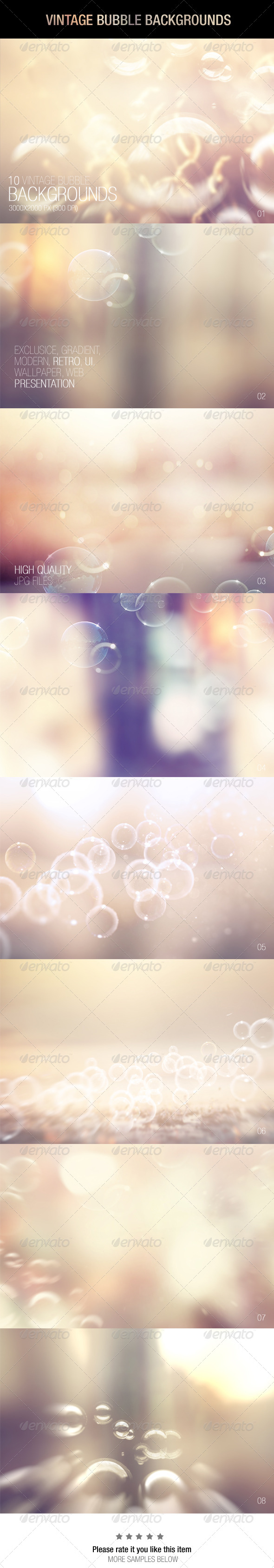 GraphicRiver Vintage Bubble Backgrounds 7351992 GraphicRiver Vintage Bubble Backgrounds 7351992