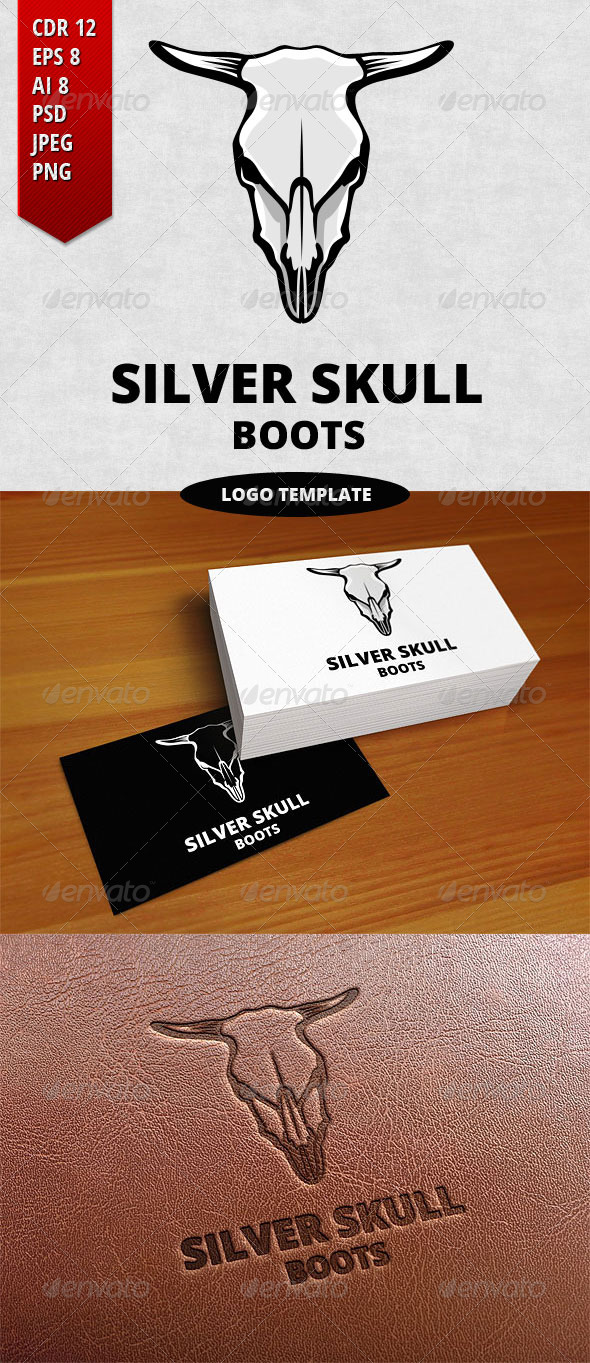 GraphicRiver Silver Skull Logo Template 7331997 GraphicRiver Silver Skull Logo Template 7331997