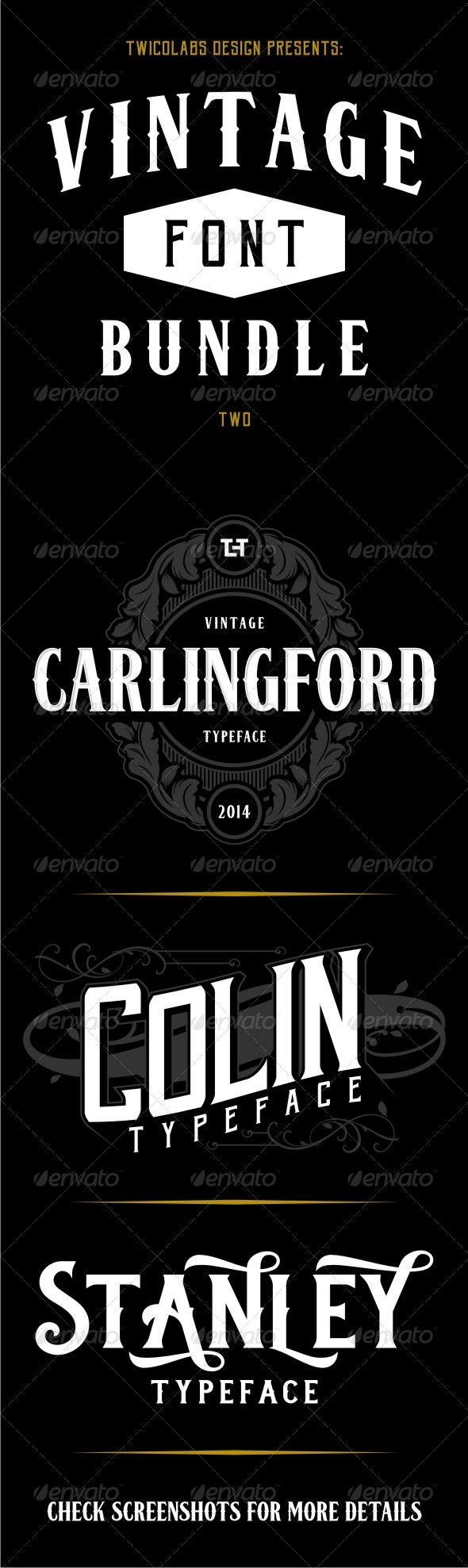 GraphicRiver Vintage Fonts Bundle 2 7354082 GraphicRiver Vintage Fonts Bundle 2 7354082