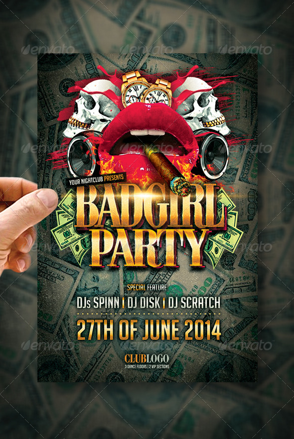 Bad Girl Party Flyer (Events)