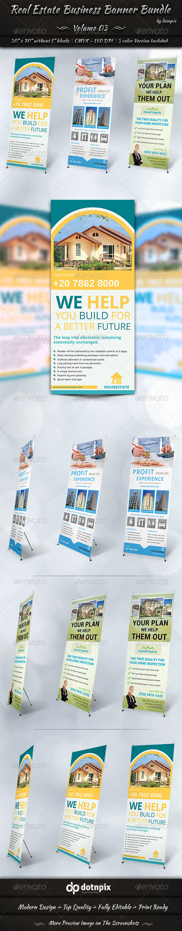 Real Estate Business Banner Bundle | Volume 3 (Signage)