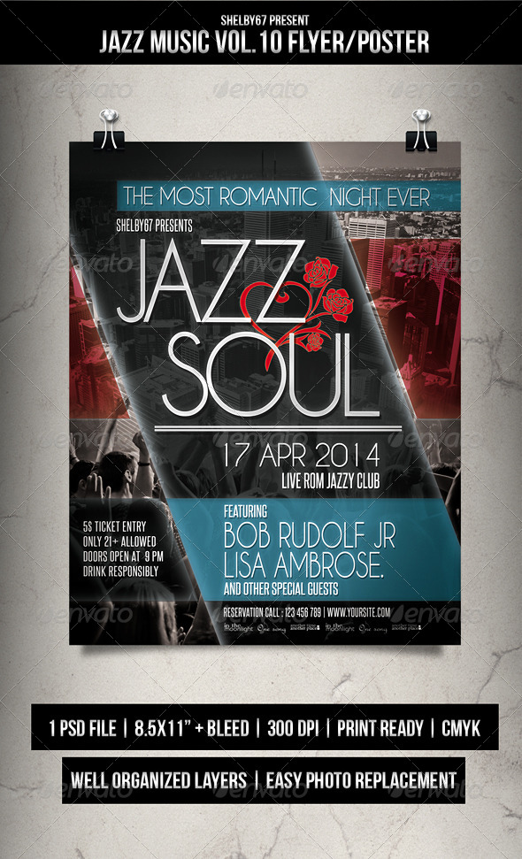 GraphicRiver Jazz Music Flyer Poster Vol.10 7357578 GraphicRiver Jazz Music Flyer Poster Vol.10 7357578