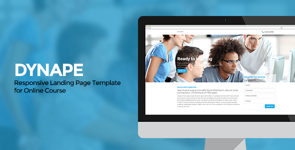 ThemeForest Dynape Responsive Landing Page for Course 7260810 ThemeForest Dynape Responsive Landing Page for Course 7260810