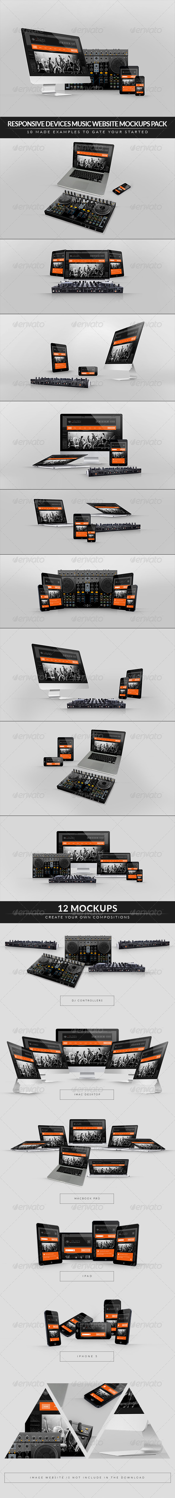 GraphicRiver Responsive Devices Music Website Mockups Pack 7359129 GraphicRiver Responsive Devices Music Website Mockups Pack 7359129