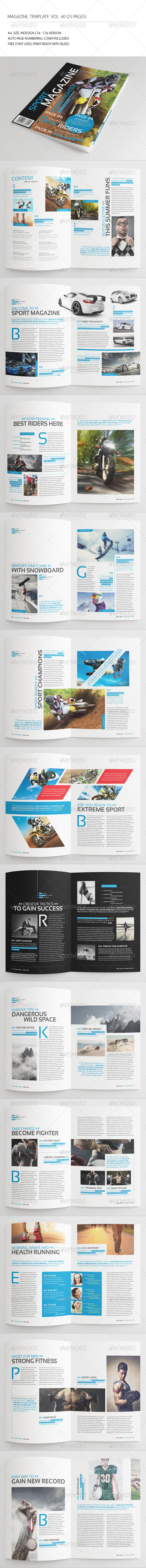 GraphicRiver 25 Pages Sport Magazine Vol40 7359187 GraphicRiver 25 Pages Sport Magazine Vol40 7359187