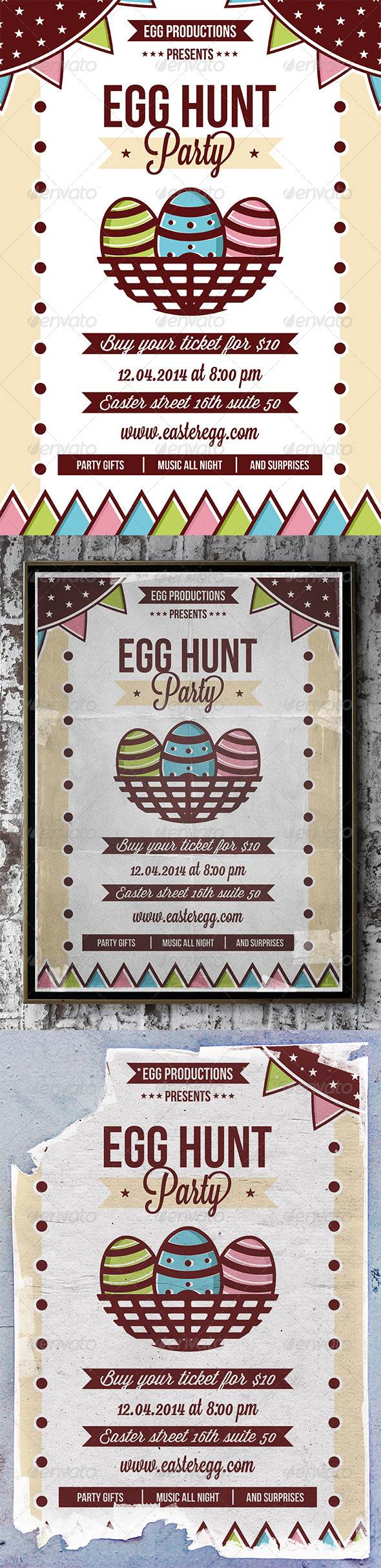 Easter Party Flyer (Holidays)