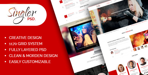 ThemeForest Singler One Page Portfolio PSD Template 7360376 ThemeForest Singler One Page Portfolio PSD Template 7360376