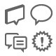 Talk and Speech Bubble Icons 