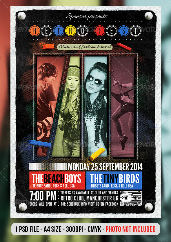 GraphicRiver Retro Vintage Indie Concert Flyer Poster 7351653 GraphicRiver Retro Vintage Indie Concert Flyer Poster 7351653