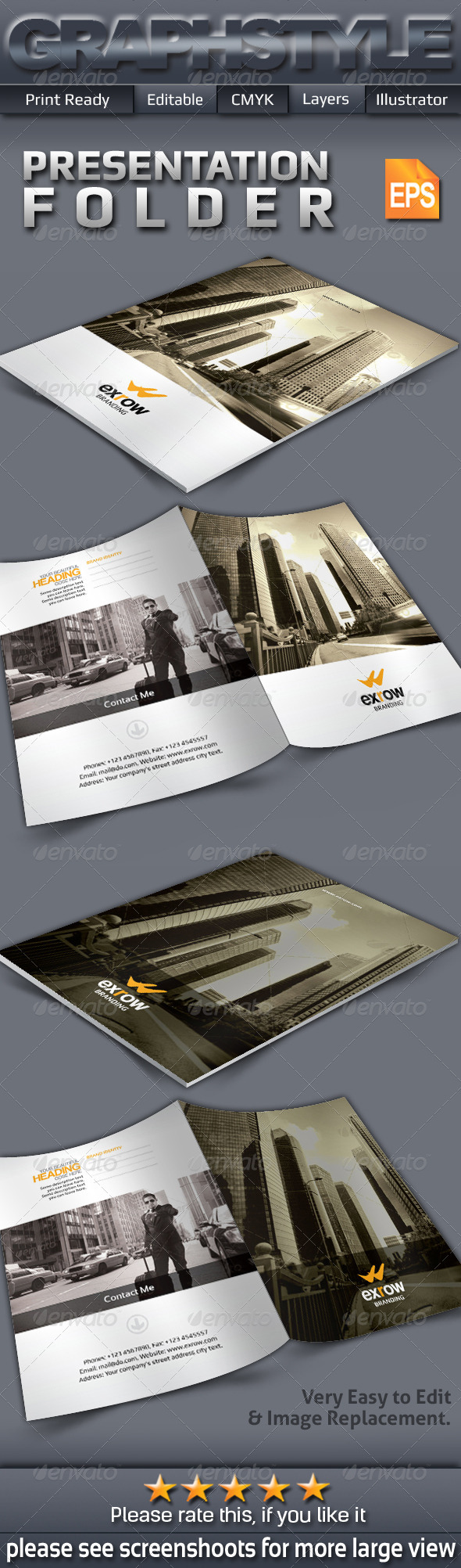 GraphicRiver Exrow Presentation Folder 7362237 GraphicRiver Exrow Presentation Folder 7362237