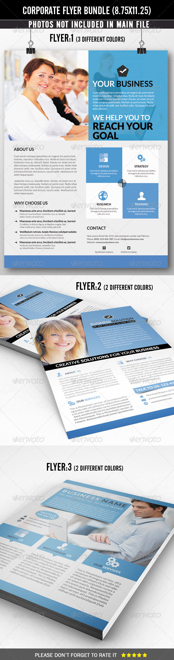 GraphicRiver Corporate Flyer Bundle 3 in 1 7363418 GraphicRiver Corporate Flyer Bundle 3 in 1 7363418
