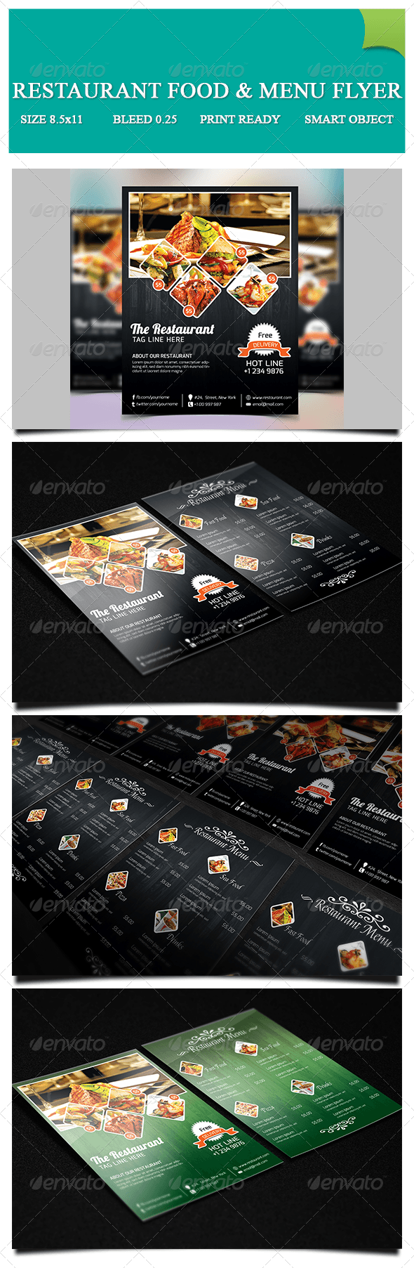 GraphicRiver Restaurant Food & Menu Flyer 7271353 GraphicRiver Restaurant Food & Menu Flyer 7271353