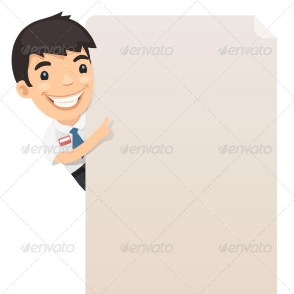 GraphicRiver Manager Looking at Blank Poster 7364712 GraphicRiver Manager Looking at Blank Poster 7364712