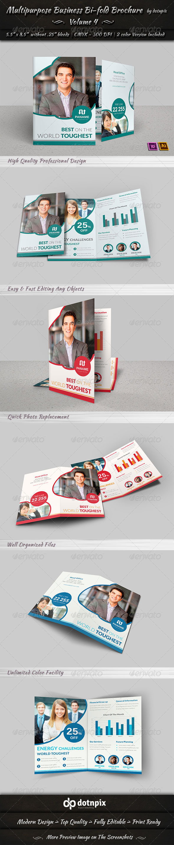 GraphicRiver Multipurpose Business Bi-Fold Brochure Volume 4 7369134 GraphicRiver Multipurpose Business Bi-Fold Brochure Volume 4 7369134