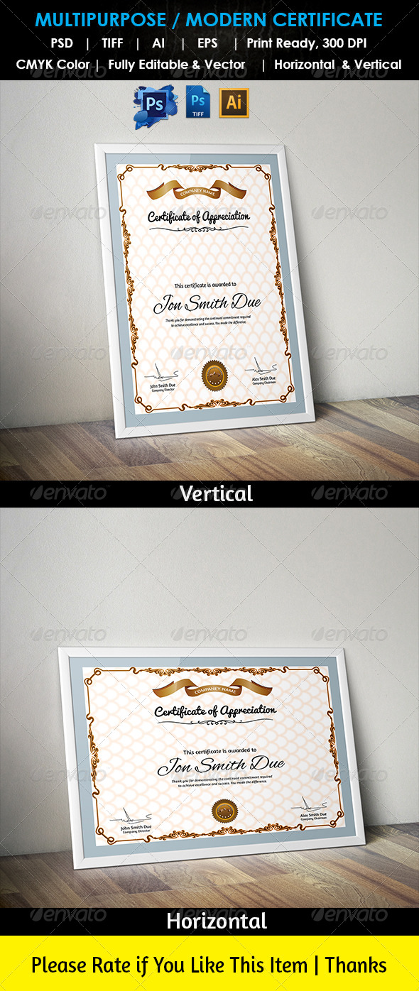 GraphicRiver MULTIPURPOSE MODERN CERTIFICATE PSD TIFF AI 7369342 GraphicRiver MULTIPURPOSE MODERN CERTIFICATE PSD TIFF AI 7369342