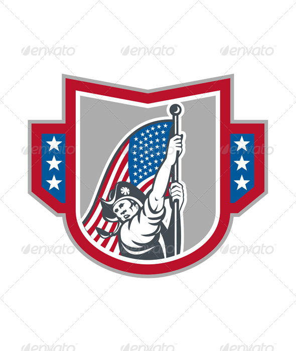 GraphicRiver American Patriot Holding Up Stars Stripes Flag 7370696 GraphicRiver American Patriot Holding Up Stars Stripes Flag 7370696