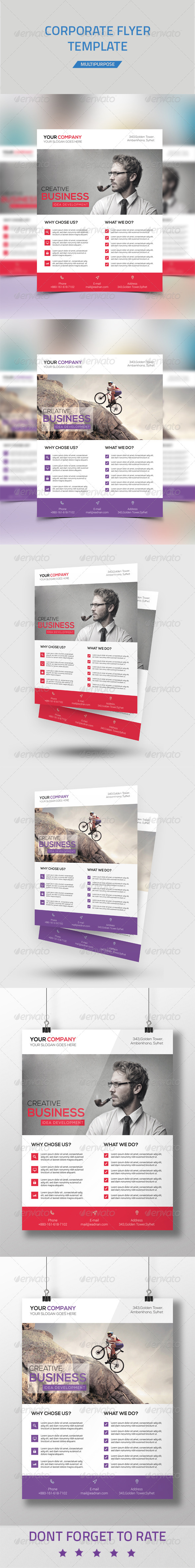 GraphicRiver Corporate Flyer Template 7370704 GraphicRiver Corporate Flyer Template 7370704